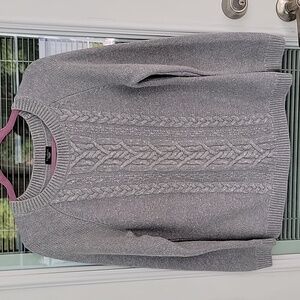 Talbots Cable Knit Sweater Cotton Blend Sz M